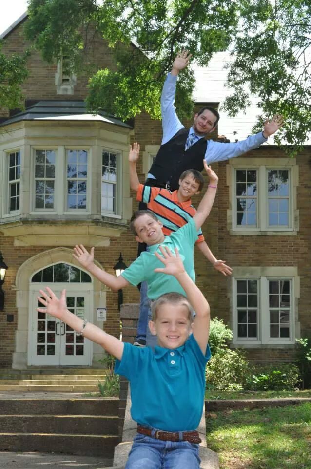 College graduation with the boys